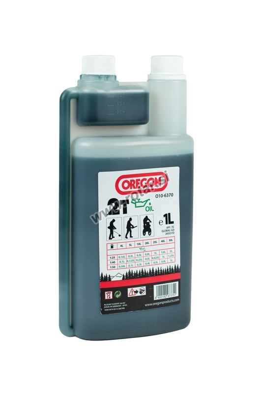 Oregon ulje za 2-taktne motore zeleno 1L s dozatorom 010-6370 Oregon ulje za 2-taktne motore zeleno 1L s dozatorom 010-6370