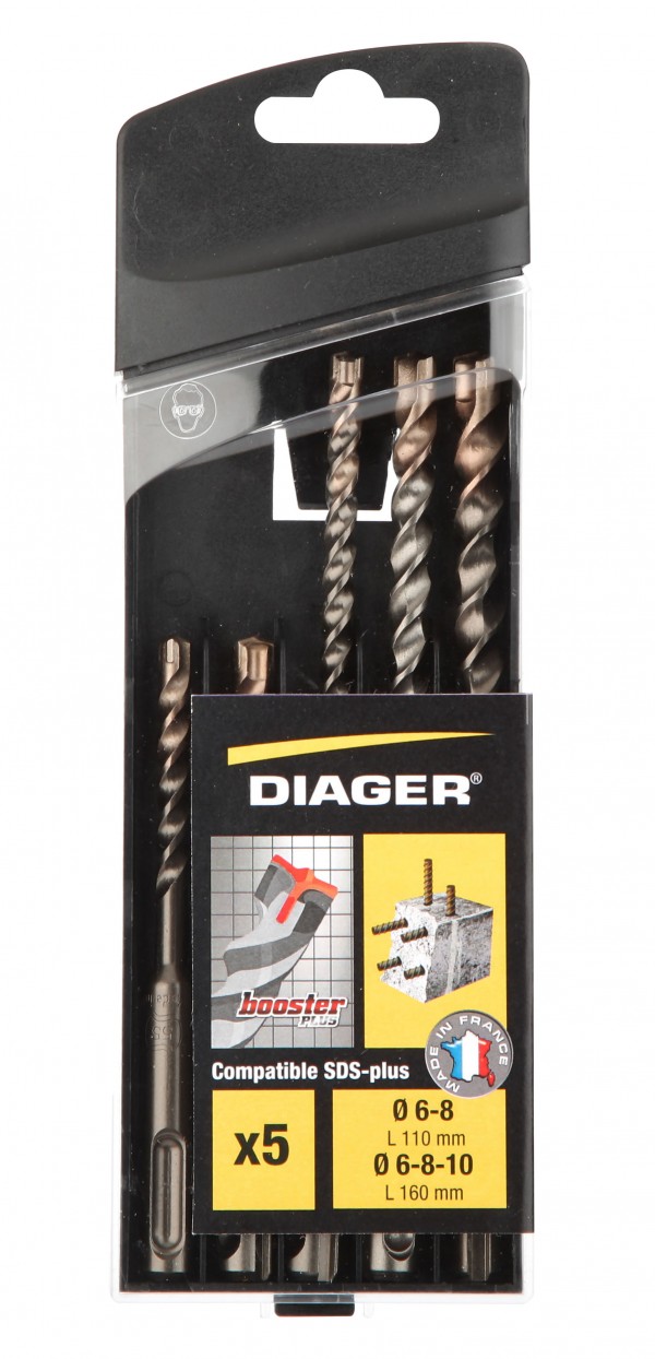DIAGER set sds-plus svrdala Booster 6-10mm 5/1  104B  JP26
