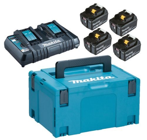 MAKITA aku POWER SET (4xBL1850B,1xDC18RD)  197626-8  