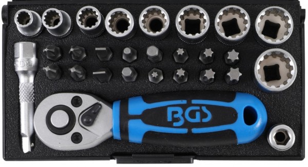 BGS set nasadnih ključeva i bitova 5-13mm 1/4' 28-dij. pro+ 2143