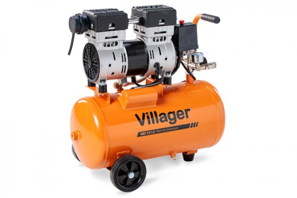 VILLAGER kompresor VAT-24LS silent 61dB ,125l/min   067187 VPJ25