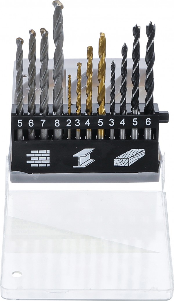 BGS set kombiniranih svrdla 2-8mm 12-dij 50812 bp25