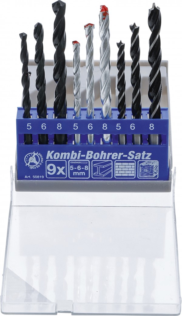BGS Set svrdala metal-kamen-drvo 9dj. Kraftmann 50819 bp25