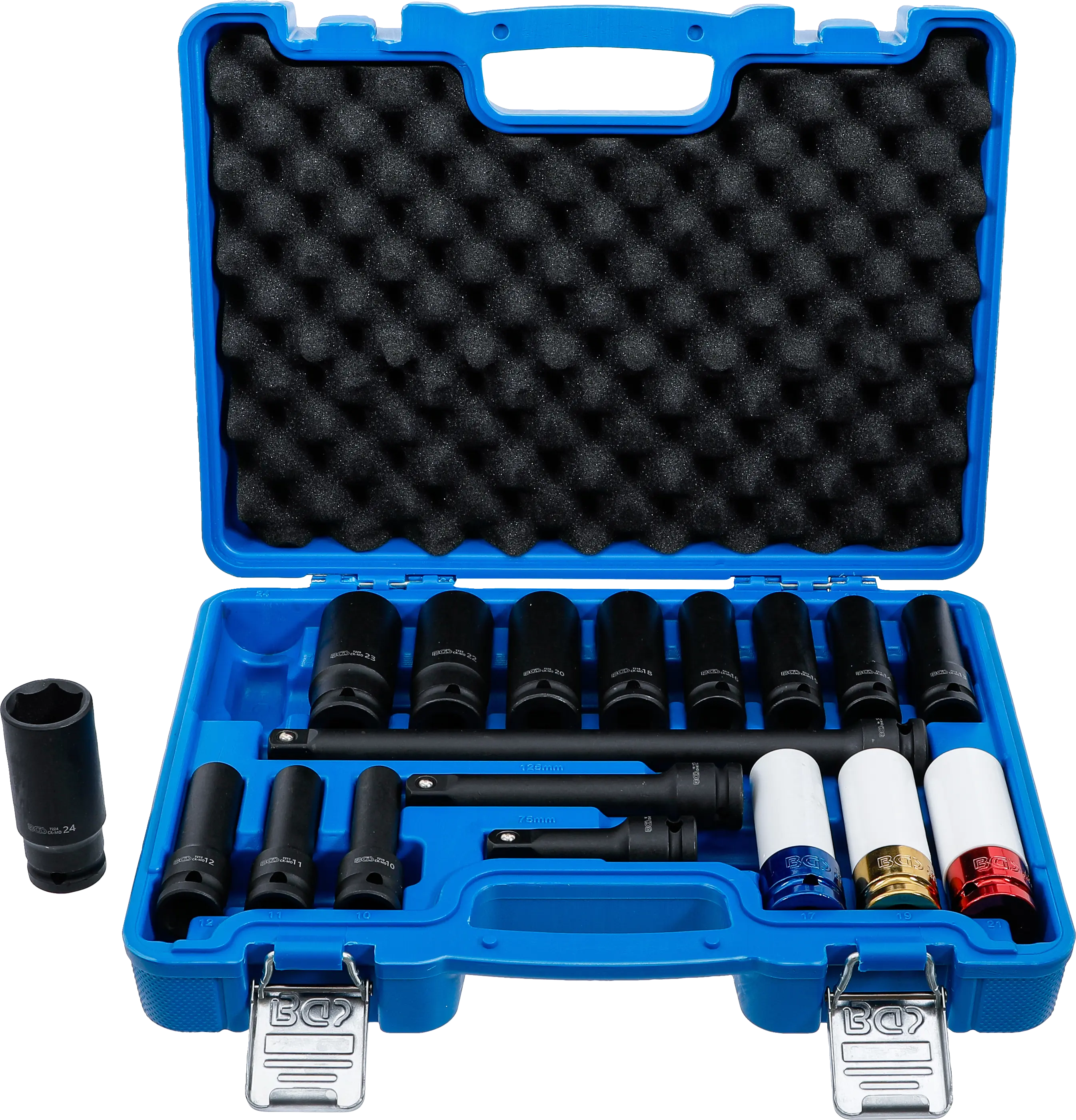 BGS Set nas.klj. udarnih, dugih10-24mm 1/2'' 18dj. pro+ 5202