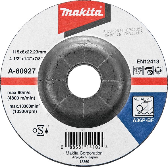 MAKITA brusna ploča 125x6x22 -A   D-18465 MPP
