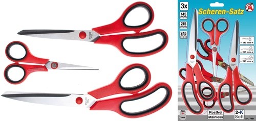 BGS set škara inox 3-dij. Kraftmann  7961
