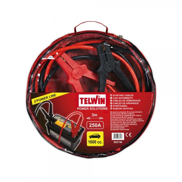 TELWIN kablovi za startanje 3m, 16mm2, 250A 802746 TJ25