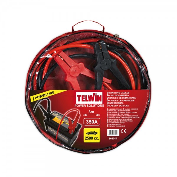 TELWIN kablovi za startanje 3m, 25mm2, 350A 802747 TJ25
