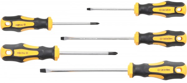 BGS set odvijača 4mm, 5.5mm, 6.5mm, ph1, ph2 5-dijelni  7946 bp25
