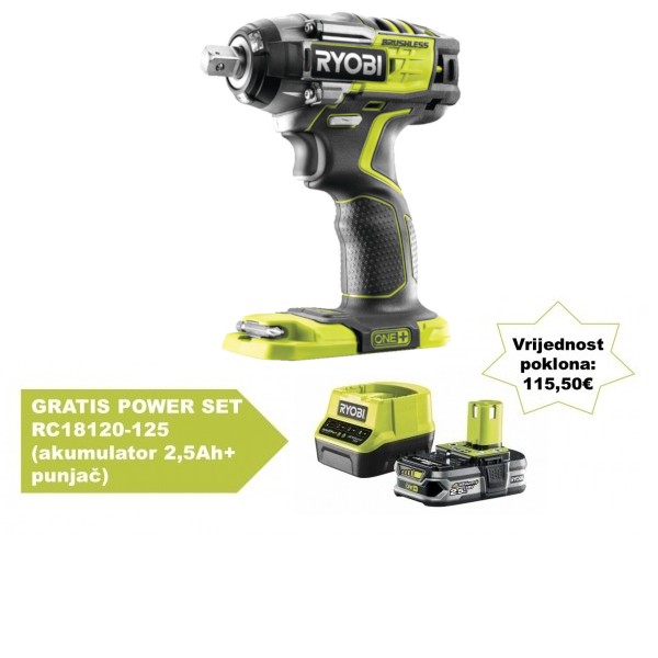 RYOBI Ryobi aku udarni odvijač R18IW7-0 ONE+ 5133004220 RPJ+