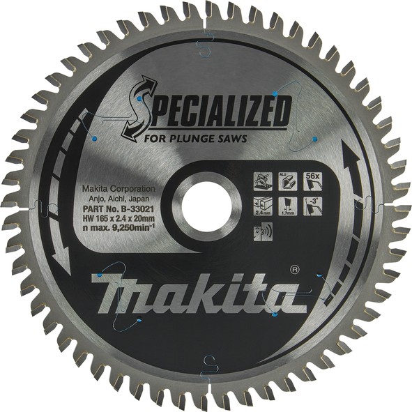 MAKITA kružni list 165x20mm Z56  AL  B-33021 MPP