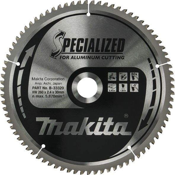 MAKITA kružni list 260x30x80Z AL   B-33320 MPP