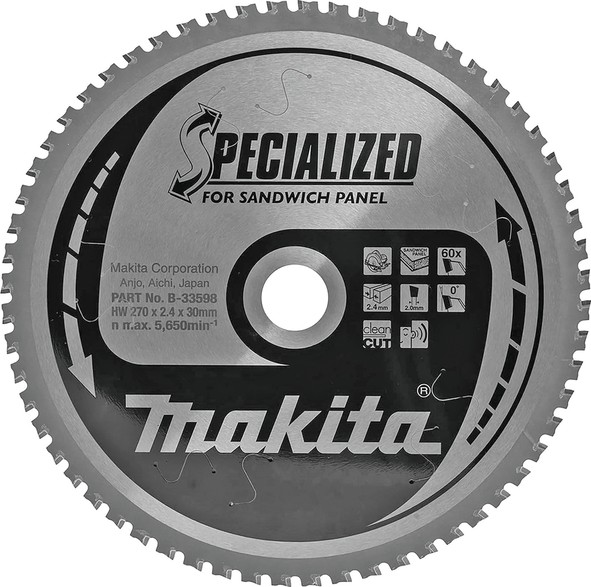 MAKITA kružni list 270x30 60Z paneli B-33598 MPP