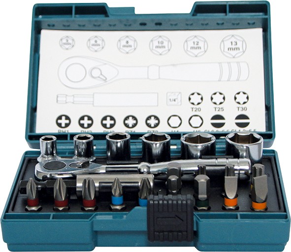 MAKITA 21-djelni set bitova s račnom B-54081    