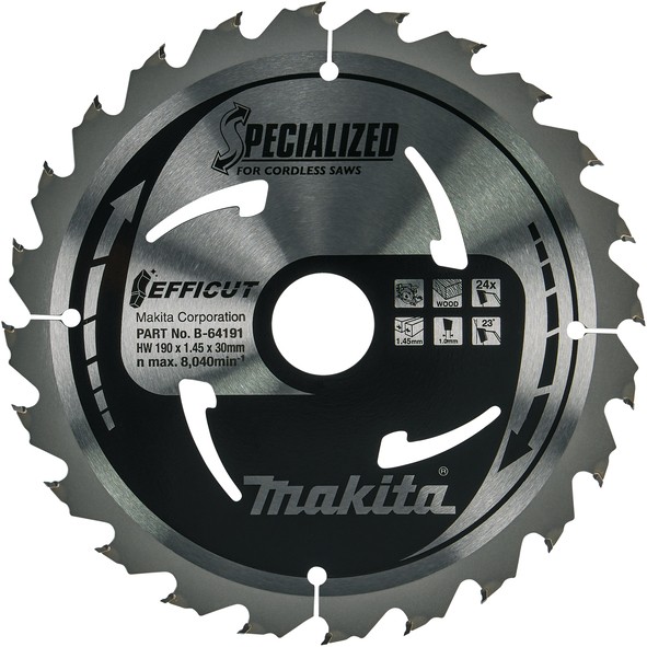 MAKITA kružni list 190x30mm Z24 B-64191  KP25