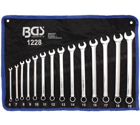 BGS set viljuškasto-okastih ključeva 6-19mm extra dugi pro 1228
