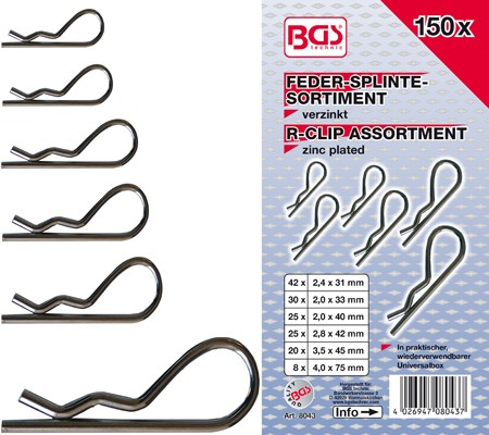 BGS set osigurača 150 kom pro+ 8043