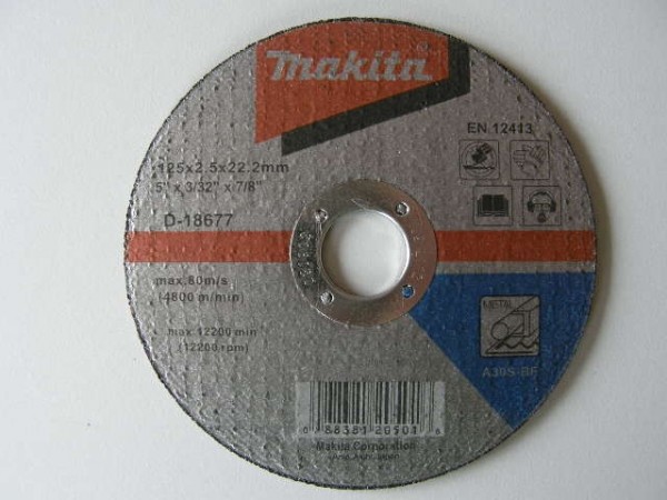 MAKITA rezna ploča 125x2,5x22    D-18677  