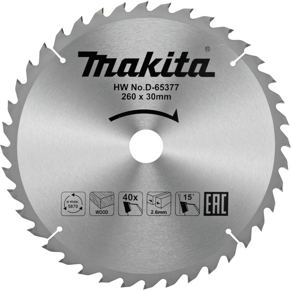 MAKITA kružni list 260x30mm Z100 D-65408  KP25