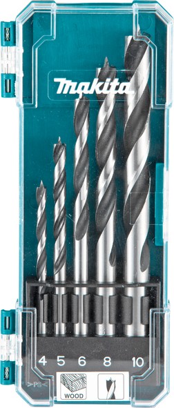 MAKITA 5 dijelni komplet svrdala za drvo 4-10mm  D-72861 