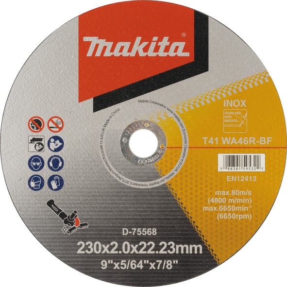 MAKITA rezna ploča 230x2x22.23mm inox  D-75568 