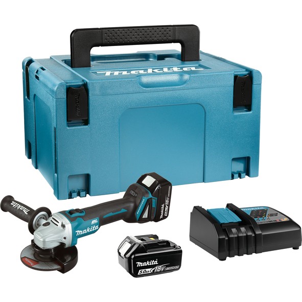 MAKITA akumulatorska kutna brusilica DGA504RTJ 
