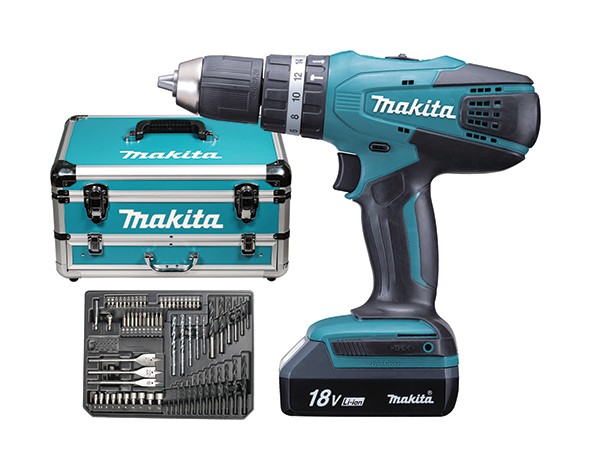 MAKITA akumulatorska udarna bušilica HP457DWEX4  MAG1/20