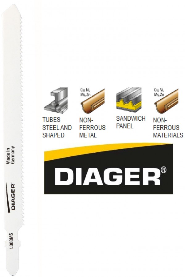 DIAGER list za ubodnu pilu-sendvič panel 1x132mm 5/1  L003M5