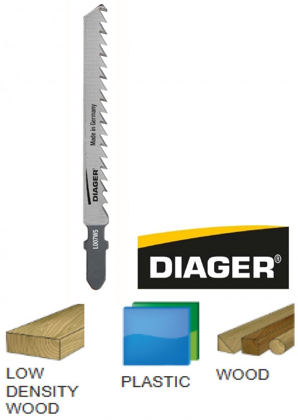 DIAGER list za ubodnu pilu - drvo,PVC 4x100mm 5/1   L007W5