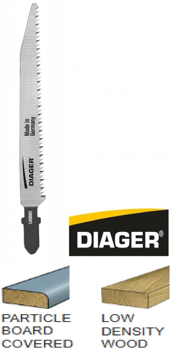 DIAGER list za ubodnu pilu - drvo 1,9x117mm  5/1   L008W5
