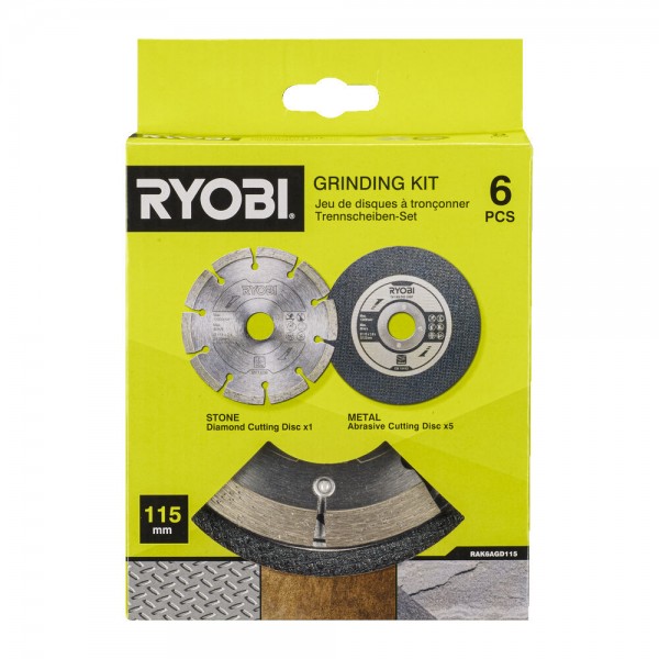 RYOBI  set reznih ploča RAK6AGD115 5132005359