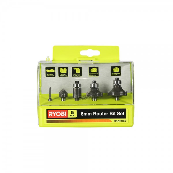 RYOBI set glodala RAKRBS5 (5 kom) 6mm 5132003828 RPP24