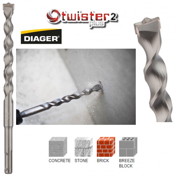 DIAGER svrdlo TWISTER SDS-PLUS  6x210/150mm  110D06L0210