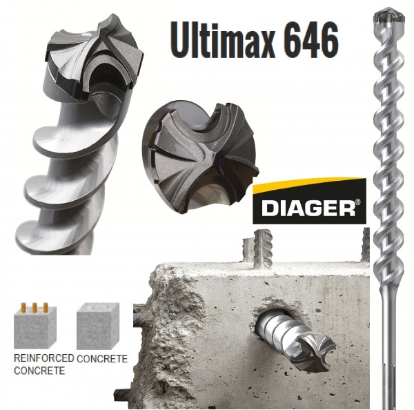 DIAGER svrdlo SDS-MAX Ultimax 646 20x1300 mm  166D20L1300