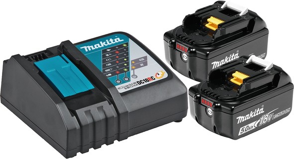 MAKITA aku POWER SET  (2xBL1850B,1xDC18RC)  197570-9  