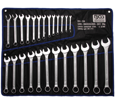 BGS set viljuškasto-okastih ključeva 6-32mm 25-dijelni pro+  1196 