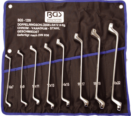 BGS set okastih ključeva 6x7-20x22mm 8-dijelni pro+  1209 bp25