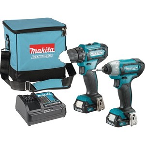 MAKITA set (DF333D,TD110D,DC10SB,BL1021x2) CLX224SA 