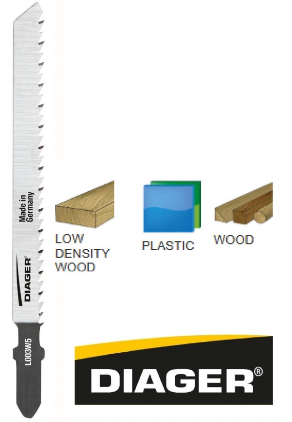 DIAGER list za ubodnu pilu - drvo,PVC 2,5x100mm 5/1   L003W5